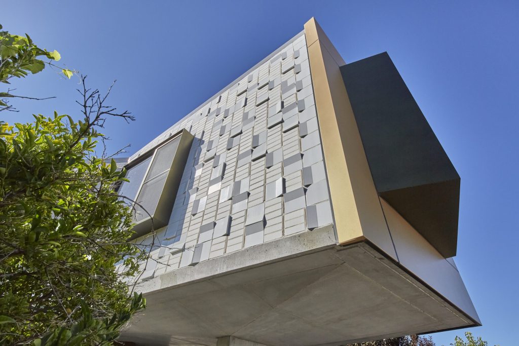 Contemporary custom residence facade with premium finishes in WA