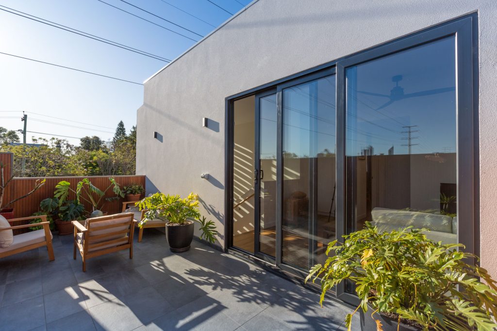 Modern open-plan living area in luxury Perth home