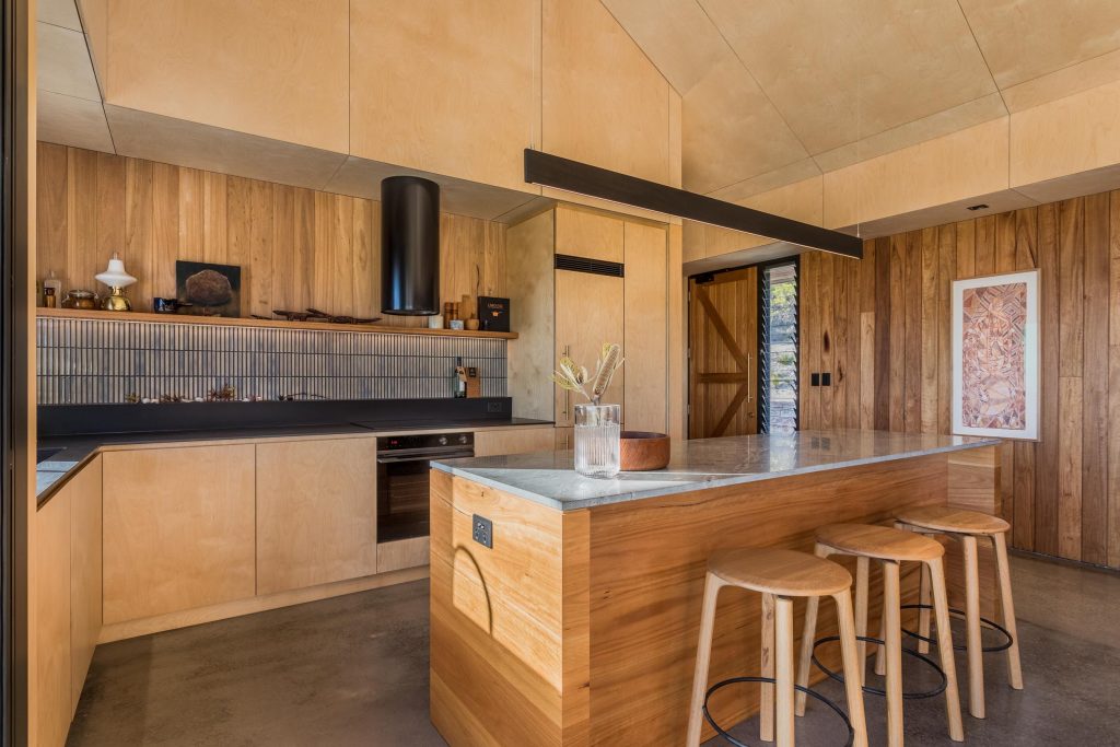 Modern open-plan living area in luxury Perth home